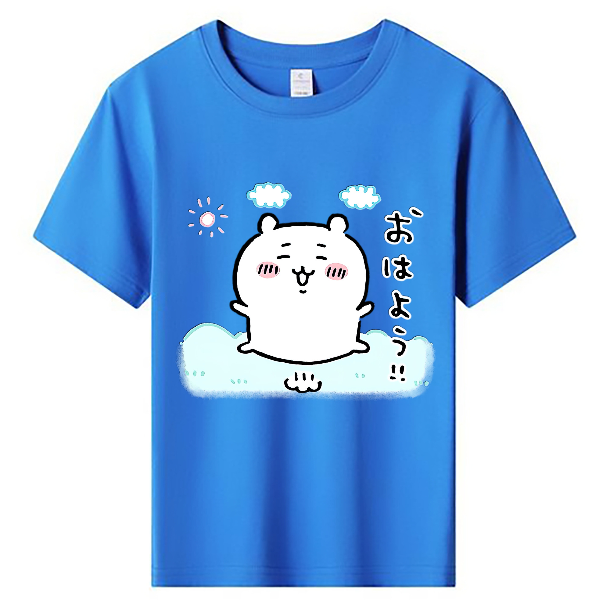 （画像用） ちいかわ ちいかわ Chii-kawa chiikawa 綿100％キッズTシャツ（フロントプリント）
